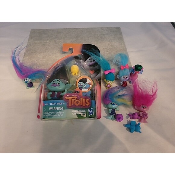 Lot Of Trolls 3" Figure- Branch Ramon & Critter (Dream Works) + More - Picture 1 of 5